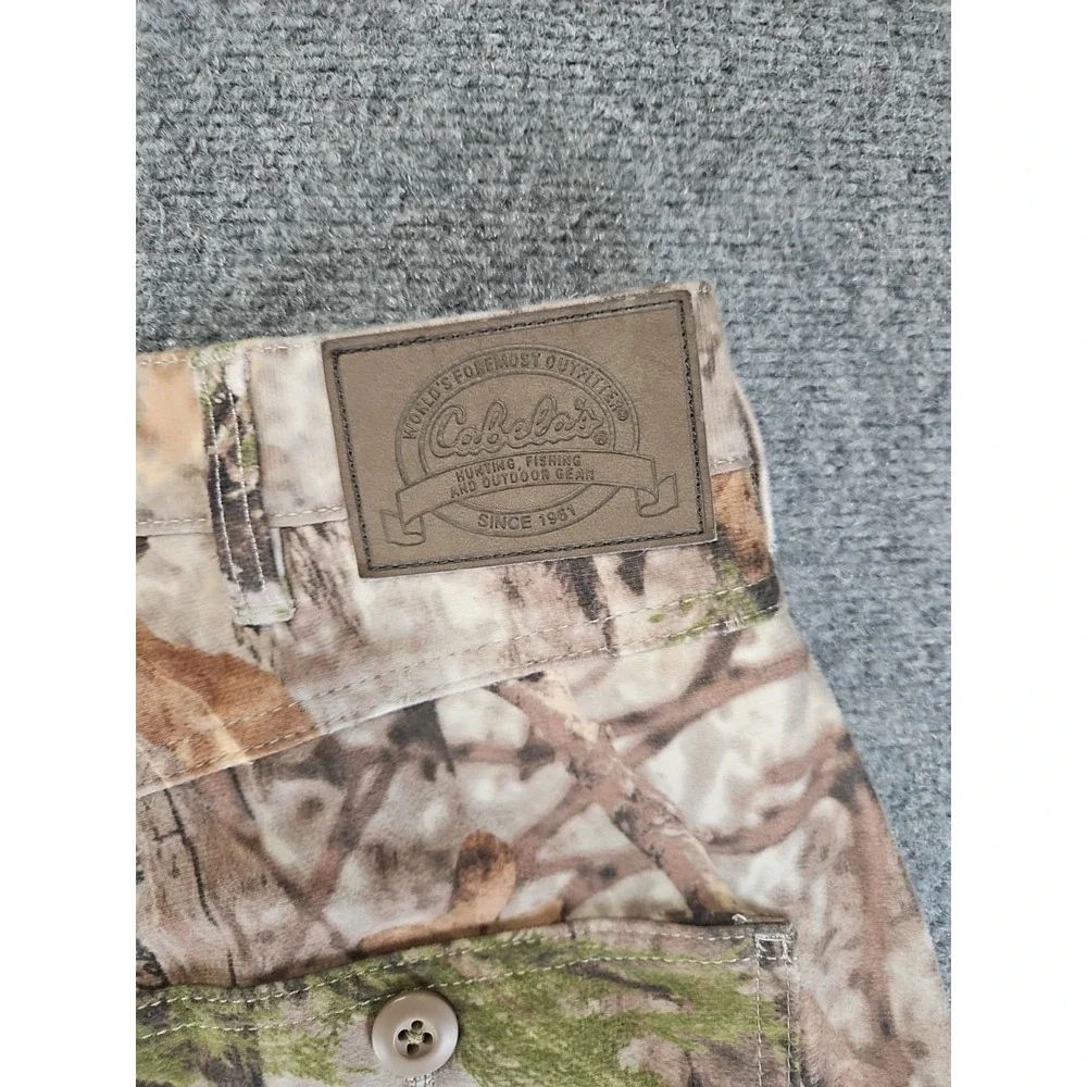 Cabela's ZONZ Woodlands Mens 34 Reg Camouflage Cargo Hunting Pants 1493